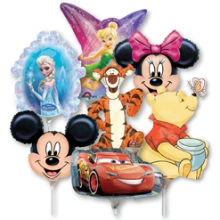 14 Inch Disney Character Pre-Inflated Minishape Stick Balloons ProfitPak 16pk