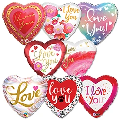 Premium Std Foil Love Balloon Assortment 25pk