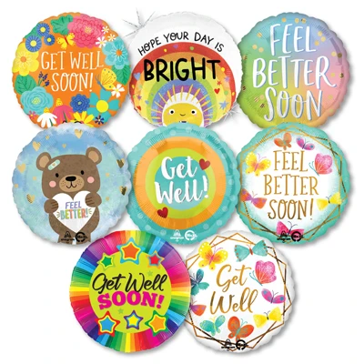 Std Get Well Balloons ProfitPak 25 pk