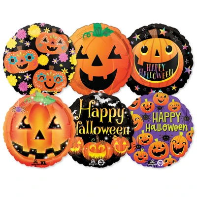 Std Foil Halloween Just Pumpkins Balloon Assortment 25pk