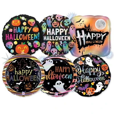 Standard Foil Halloween Sparkle Balloon Assortment 25pk