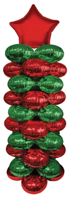 Red & Green ColorColumn Floor Decor Kit