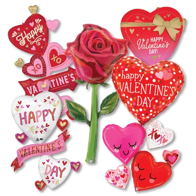 Large Shape Valentine & Love Assortment 15pk