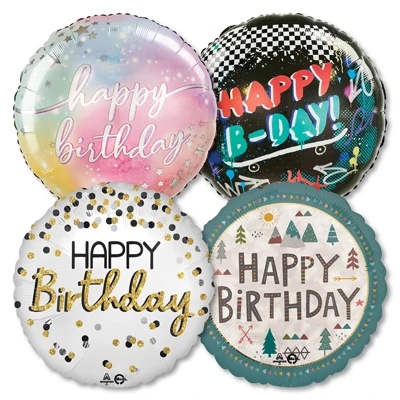 Helium Saver Jumbo Birthday Foil Balloons ProfitPak 15pk