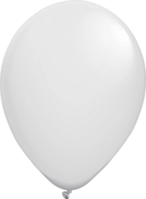 5 Inch White Latex Balloons 100pk