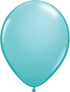 5 Inch Caribbean Blue Latex Balloons 100pk