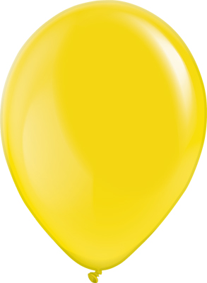 5 Inch Crystal Yellow Latex Balloon 100pk