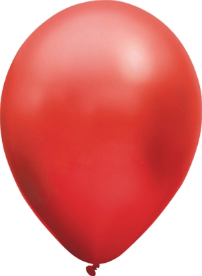 5 Inch Metallic Cherry Red Latex Balloons 100pk