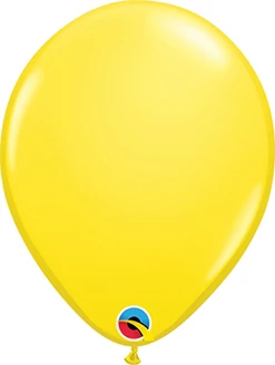 11 Inch Yellow Latex Balloon 6pk