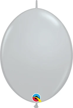 6 Inch Gray Quick Link Latex Balloons 50pk