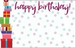 Birthday Gifts Enclosure Cards 50 pk