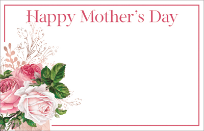 Mothers Day Floral Enclosure Cards 50pk