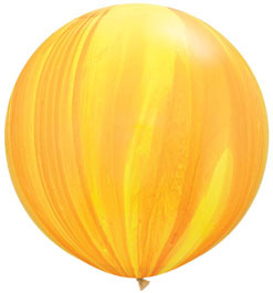 30 Inch Yellow Orange Agate Latex Balloon 2pk