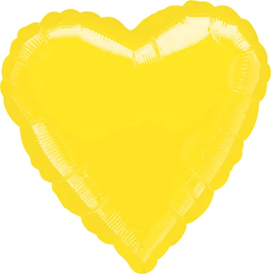 Std Yellow Heart Balloon