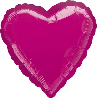 Std Fuchsia Heart Balloon