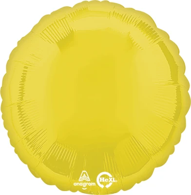 Std Vibrant Yellow Circle Balloon