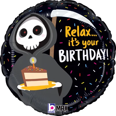 Std Birthday Grim Reaper Balloon