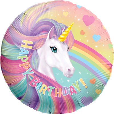 Std Birthday Magical Unicorn Balloon