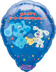18 Inch Std Shape Birthday Blue's Clues Personalized Balloon