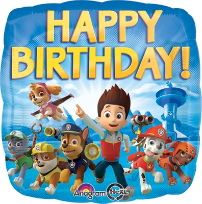 Std Birthday Paw Patrol Balloon