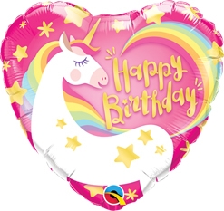 Std Birthday Magical Unicorn Balloon