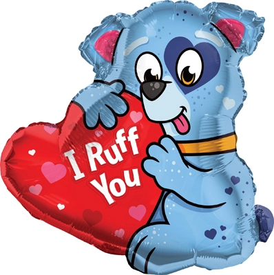 18 Inch Std Shape I Ruff You Puppy Balloon