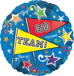 Std Go Team Pennants Balloon