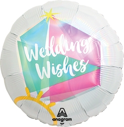 Std Wedding Ring Holographic Balloon