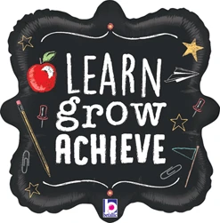 Std Learn Grow Achieve Back to School Balloon