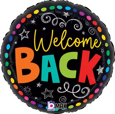 Std Back to School Colorful Welcome Back Balloon