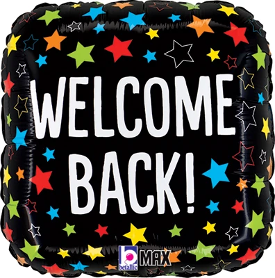 Std Welcome Back Stars Balloon