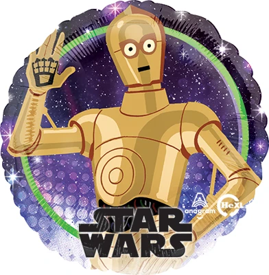 Std Star Wars Galaxy C3P0 Balloon