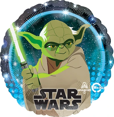 Std Star Wars Galaxy Yoda Balloon