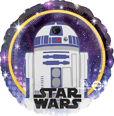 Std Star Wars Galaxy R2D2 Balloon