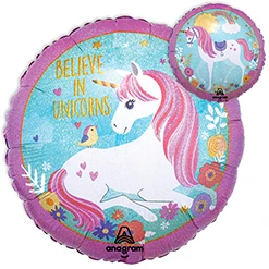 Std Sparkle Unicorn Holographic Balloon