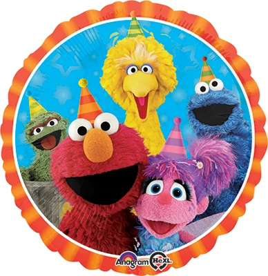 Std Sesame Street Group Foil Balloon