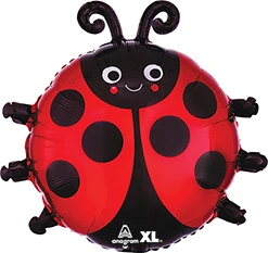 19 Inch Std Shape Happy Lady Bug Balloon