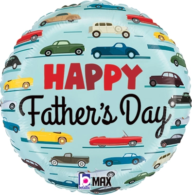 Std Father's Day Classic Cars Balloon