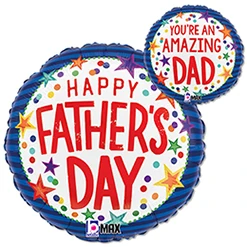 Std Father's Day Stars Balloon