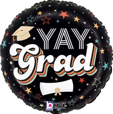 Std Graduation Retro Yay Grad Balloon