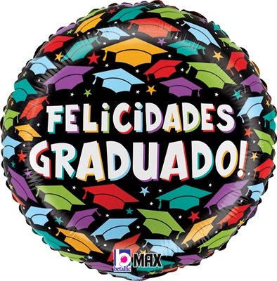 Std Felicidades Graduato Gorros de Graduacion Brillantes Spanish Graduation Balloon