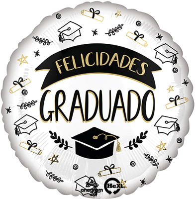 Std Graduado Felicidades Sketched Balloon