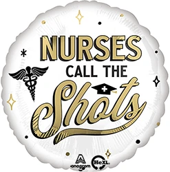 18 Inch Grad Nurses Call the Shots Balloon