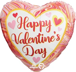 Std Valentine Marbled  Balloon