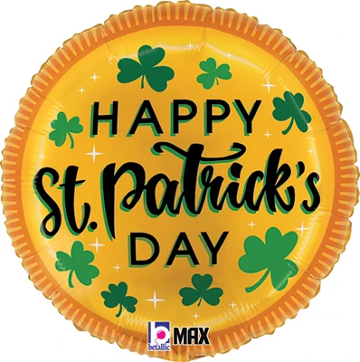 Std St Patrick's Day Gold Coin Balloon