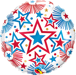 Std USA Patriotic Stars Balloon