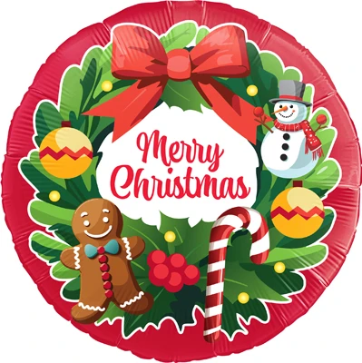 18 Inch Christmas Wreath Balloon