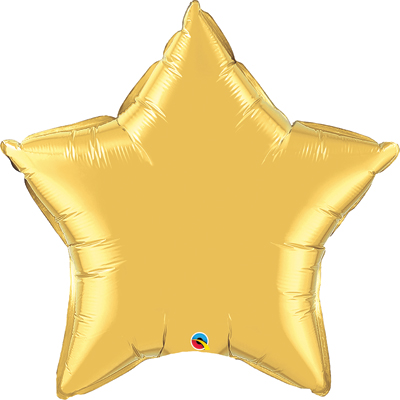 36 Inch Jumbo Gold Star Balloon