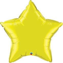 36 Inch Jumbo Yellow Foil Star Balloon