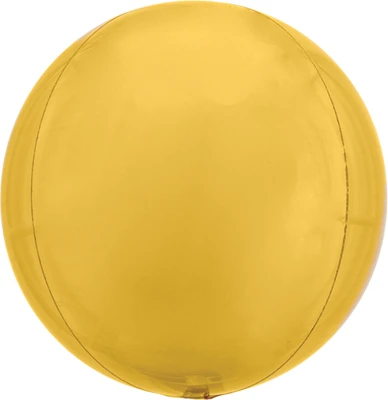 16 Inch Gold Orbz Balloon